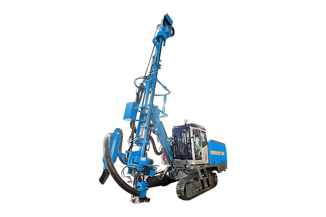 Integrated DTH drilling rig